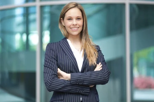 business woman with cosmetic dentistry